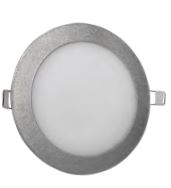 Luminaria Empotrar LED Circular 120mm Diámetro Corte 105mm Gris 6W 85-265V 295LM 40K PLEDC6W40KG