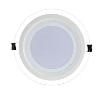 Luminaria Empotrar LED Circular con Bisel de Cristal Corte 125mm 780lm 85-265v Blanco 12w 65K GALO12W65K