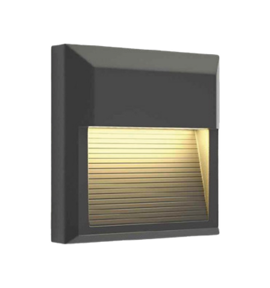 LUMINARIA DE CORTESÍA LAGARTIJERA PARA ESCALERA LED 3W 30K LUZ CÁLIDA PHILCO 57532