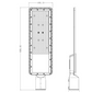 STREETLIGHT SUBURBANA LED 150W 18,000LM 60K LUZ FRÍA FORLIGHTING ELT-216L ECOLITE