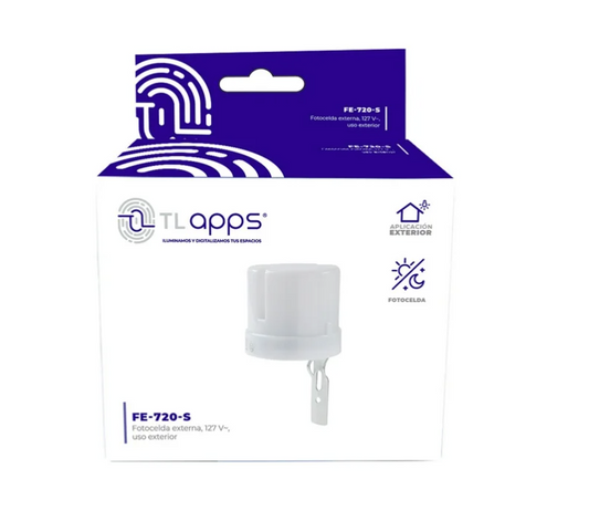 FOTOCELDA EXTERNA 25A 110 220V AJUSTABLE TECNOLITE APPS FE-720-S