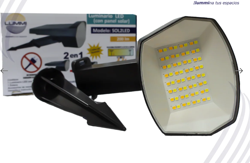 ESTACA SOLAR EMPOTRAR O SOBREPONER LUZ FRIA Y LUZ CALIDA IP65 EXTERIO DIRIGIBLE SOL2LED