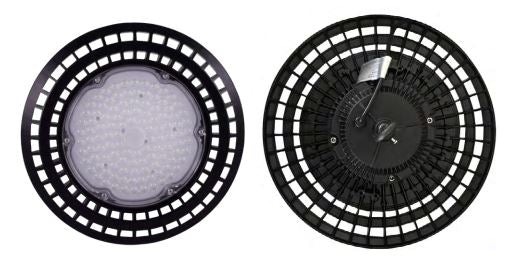 Luminaria Hi-Bay LED 28000 lm Diametro 320mm 85-277v Negro 200W 65K KBELL200W