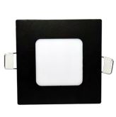 Luminaria Empotrar LED Cuadrada Corte 105mm x 105mm 295lm 85-265v Negro 6W 65K ADHARA6W65KN