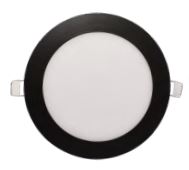 Luminaria Empotrar LED Circular 120mm Diámetro Corte 105mm Negro 6W 85-265V 295LM 65K PLEDC6W65KN