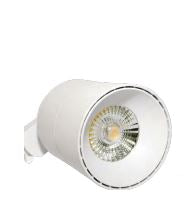 Luminaria tipo spot para riel de 3 hilos 85-265V Blanco 20W 30K HEKA20W30KB