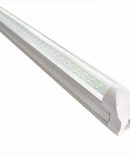 TBAL24W REGLETA INTEGRADA LUMICRAFT DE 24W CON DOBLE TIRA LED 1.20MTS RESPALDO ALUMINIO Y ACRILICO TRANSPARENTE LUZ FRIA 65K T8 INTEGRADO