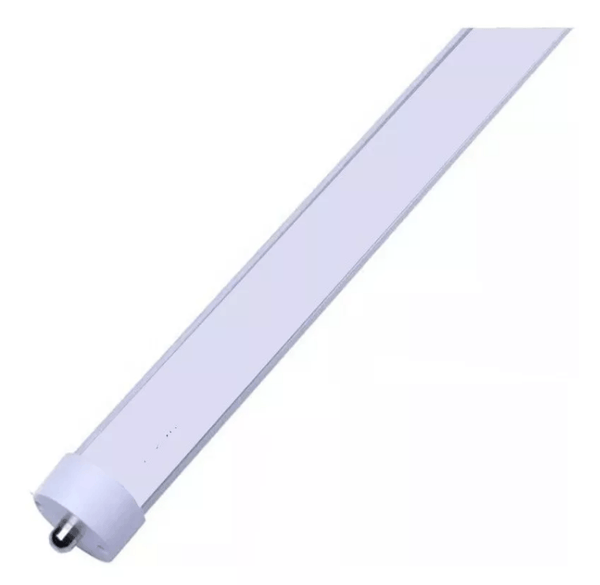 TUBO T8 CON RESPALDO DE ALUMINIO Y PANTALLA ACRILICO OPALINO 240CM 40W LUZ FRIA 6500K 2.37MTS LUMICRAFT