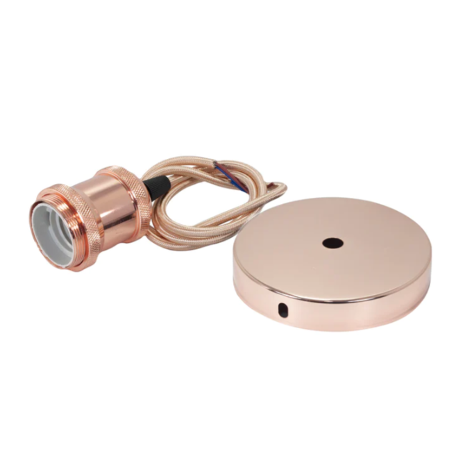 SOCKET  COLGANTE DE 1 M (ORO ROSADO) MAX 100W