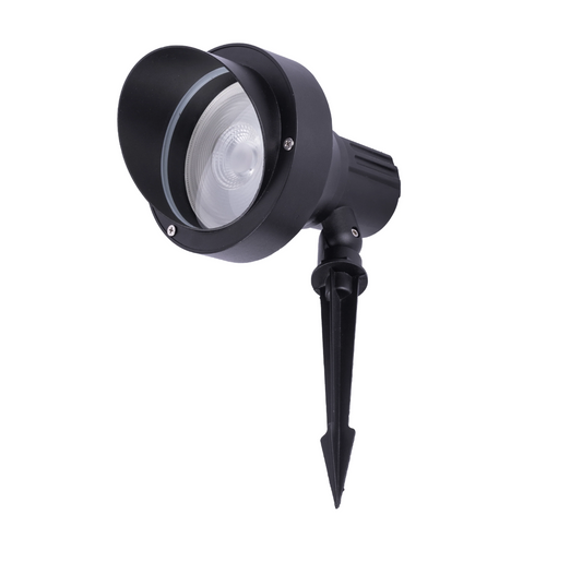 ESTACA PARA JARDIN BASE E26 PARA FOCO REEMPLAZABLE PAR30 O PAR38 IP65 PARA EXTERIOR METALICA ALUMINIO (EL FOCO SE VENDE POR SEPARADO) ICON