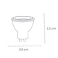 FOCO LED GU10 6W 41K LUZ NEUTRA PHILCO 57629 BLANCO NEUTRO 4000k