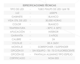 GABINETE INDUSTRIAL PARA 6 TUBOS T8 BET LIGHTING BET-ALTIVIA-LED (LOS TUBOS LED SE VENDEN POR SEPARADO)