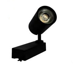 Luminaria tipo spot para riel de 3 hilos 85-265V Negro 10W 40K BELLATRIX10W40KN