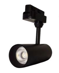 Luminaria tipo spot para riel de 3 hilos 85-265V Negro 10W 40K CANIS10W40KN