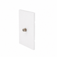 PLACA CONTACTO TV COAXIAL BLANCO LUXURY ARTLITE APL-710