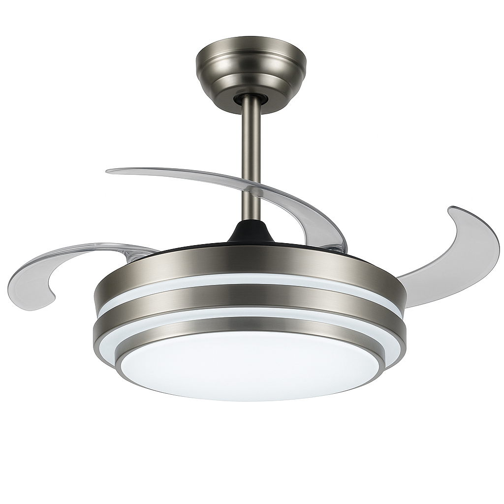 VENTILADOR 6 VELOCIDADES LUZ AJUSTBLE TECNOLED ML-FAN-IV403C