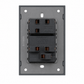 APAGADOR DOBLE GRIS OXFORD 3 VIAS LUXURY ARTLITE APL-402