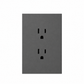 CONTACTO DOBLE DUPLEX GRIS OXFORD 3 VIAS LUXURY ARTLITE APL-404
