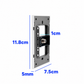 PLACA CONTACTO TV COAXIAL BLANCO LUXURY ARTLITE APL-710
