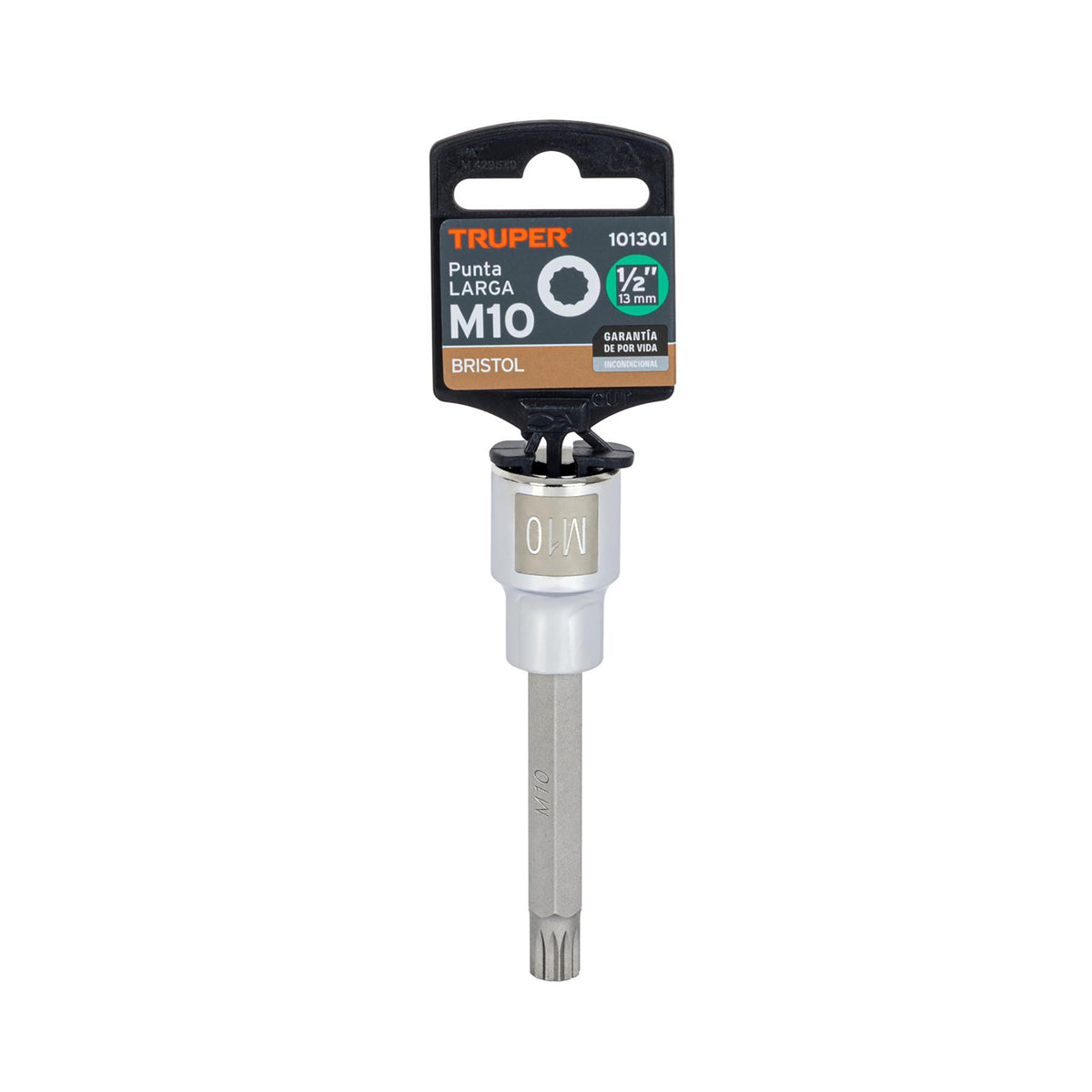 Dado punta larga bristol M10, cuadro 1/2', TRUPER, Truper, SKU 101301 — vista 2