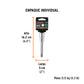 Dado punta larga bristol M10, cuadro 1/2', TRUPER, Truper, SKU 101301 — vista 5