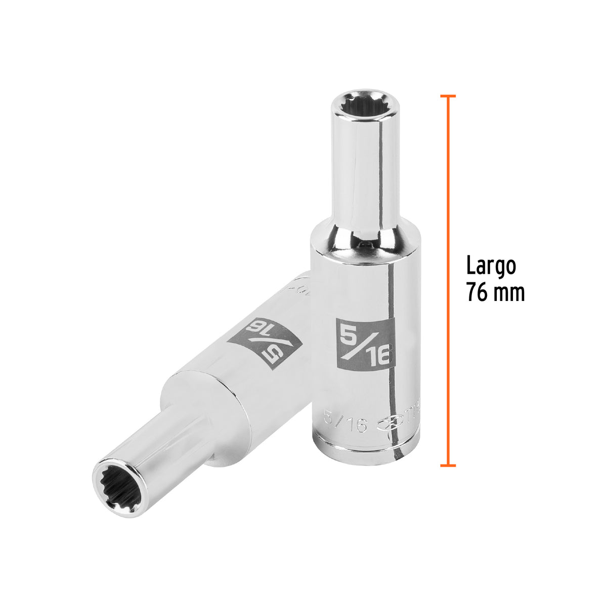 Dado largo de 5/16' 12 puntas, cuadro 1/2', TRUPER, Truper, SKU 101001 — vista 4