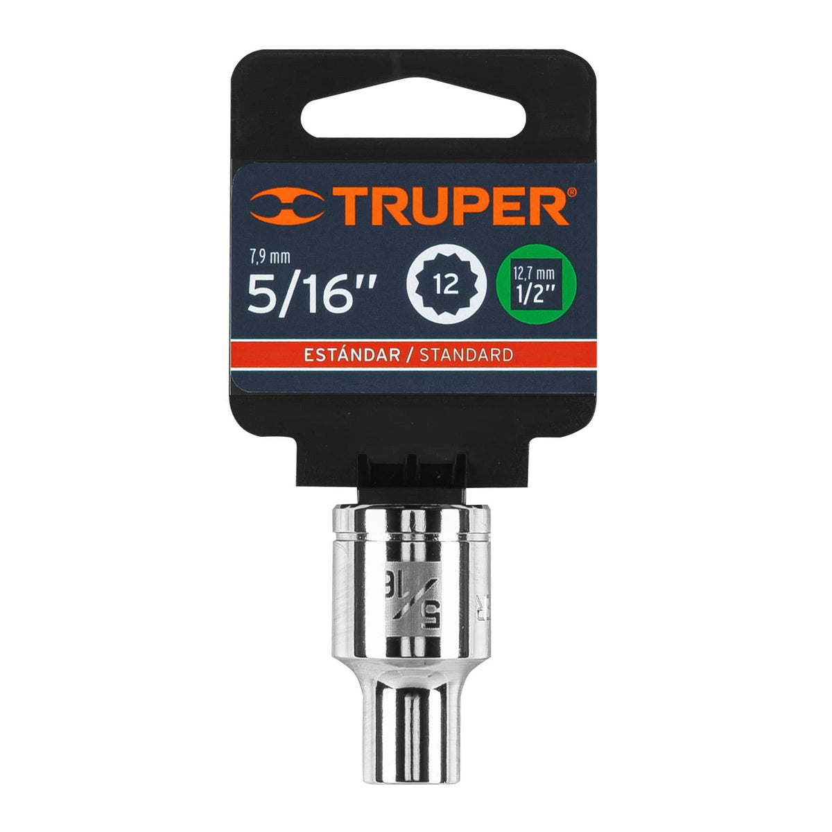 Dado de 5/16' 12 puntas cuadro 1/2' TRUPER — foto oficial 2