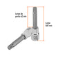 Dado punta larga bristol M12, cuadro 1/2', TRUPER, Truper, SKU 101302 — vista 4