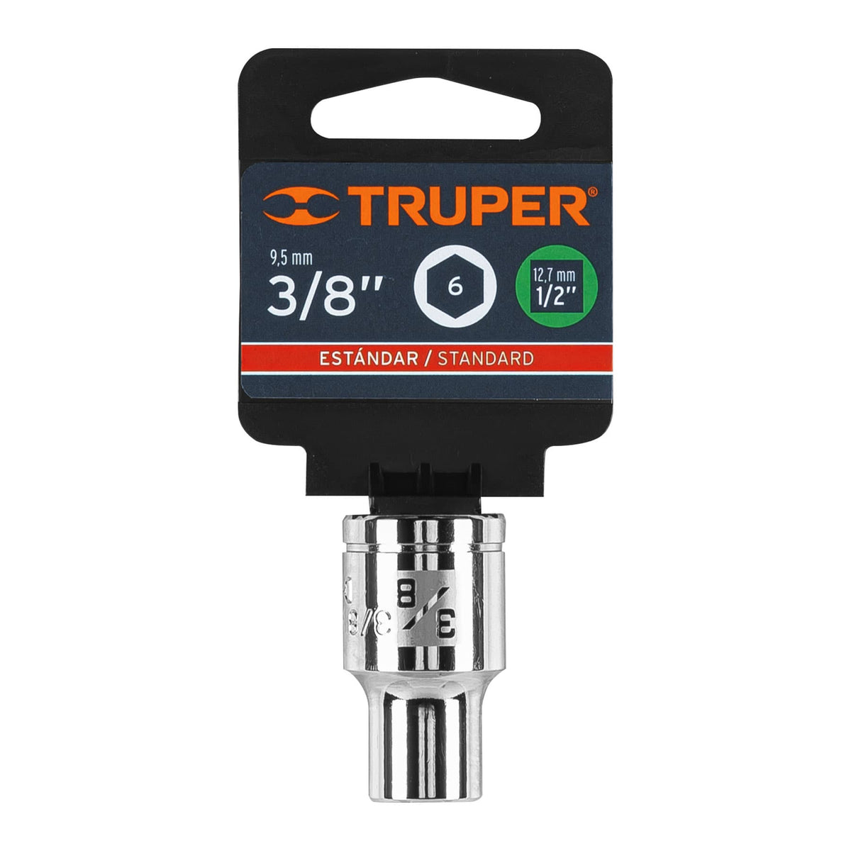 Dado de 3/8' 6 puntas cuadro 1/2' TRUPER — foto oficial 2