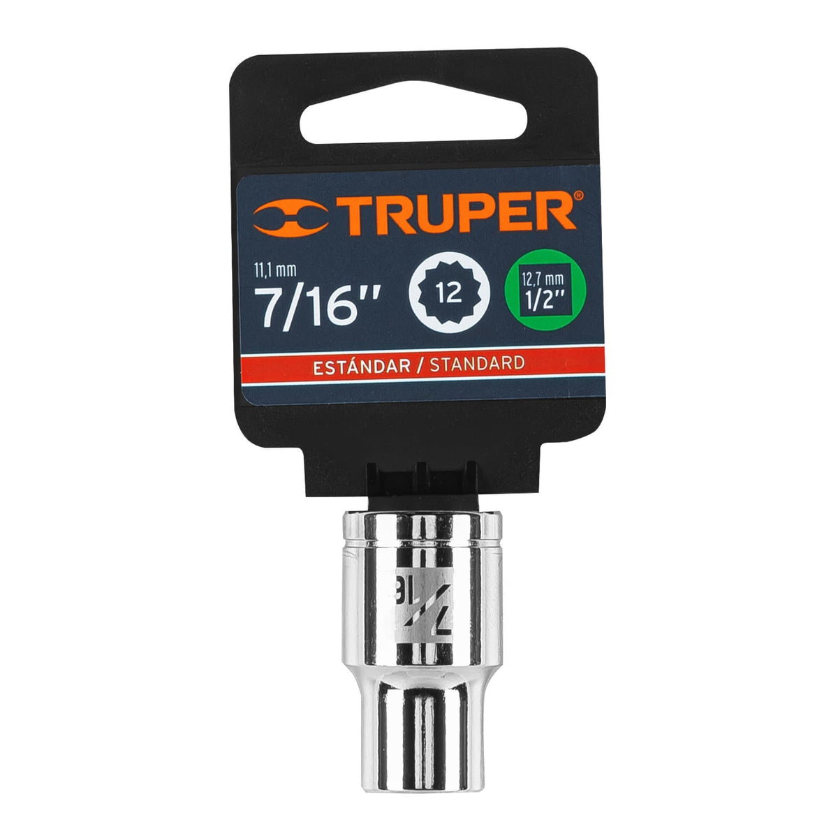 Dado de 7/16' 12 puntas cuadro 1/2' TRUPER — foto oficial 2