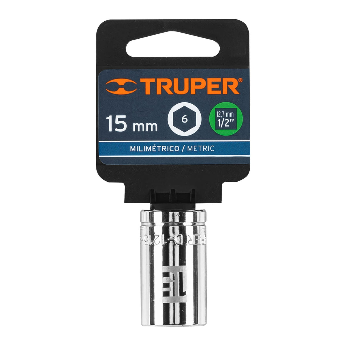 Dado de 15 mm 6 puntas cuadro 1/2' TRUPER — foto oficial 2