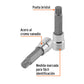 Dado punta larga bristol M16, cuadro 1/2', TRUPER, Truper, SKU 101304 — vista 3