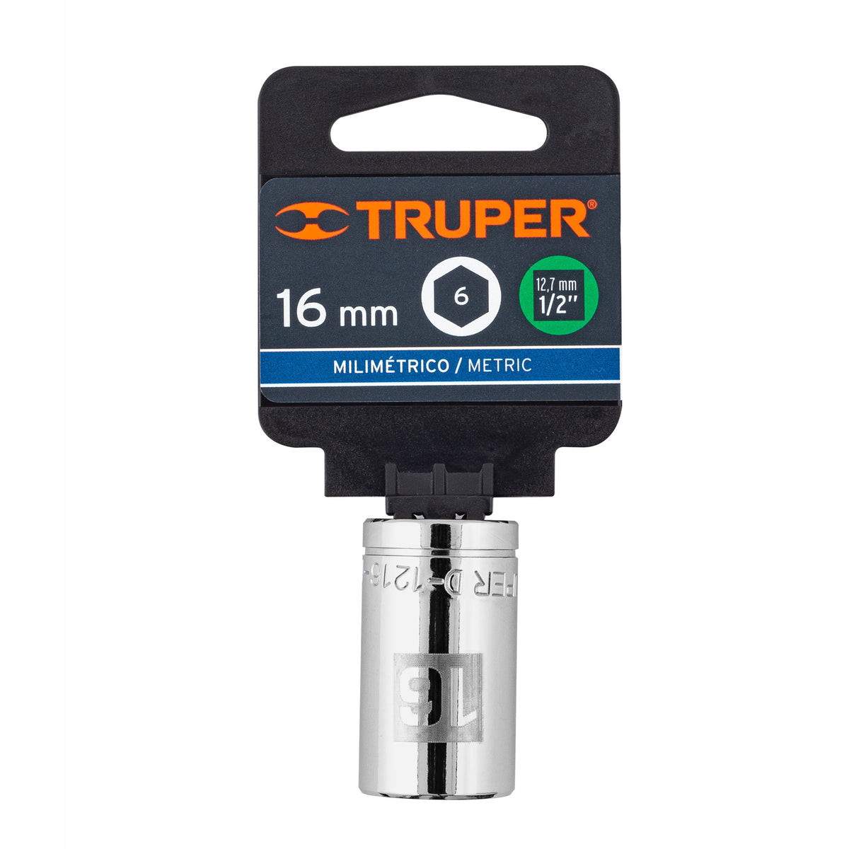 Dado de 16 mm 6 puntas cuadro 1/2' TRUPER — foto oficial 2