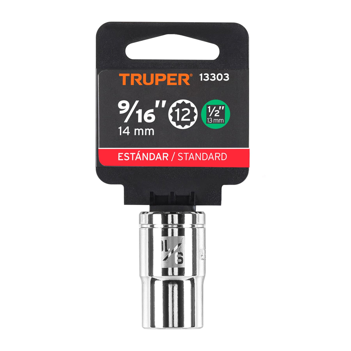 Dado de 9/16' 12 puntas cuadro 1/2' TRUPER — foto oficial 2