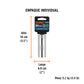 Dado largo de 20 mm, 6 puntas, cuadro 1/2', TRUPER, Truper, SKU 101008 — vista 5