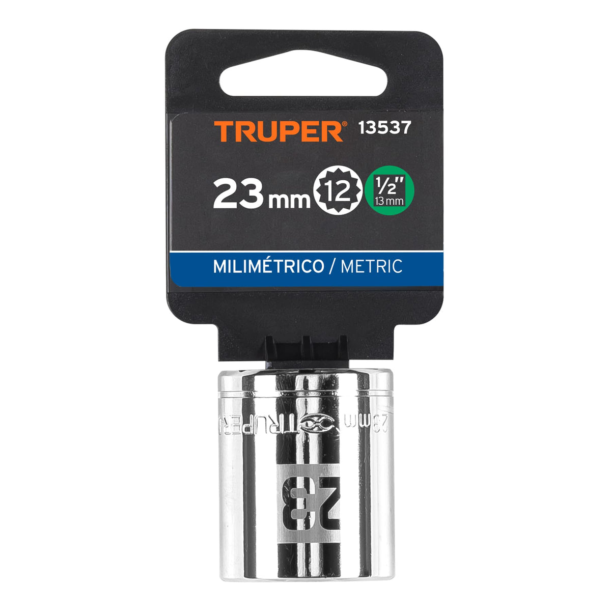 Dado de 23 mm 12 puntas cuadro 1/2' TRUPER — foto oficial 2
