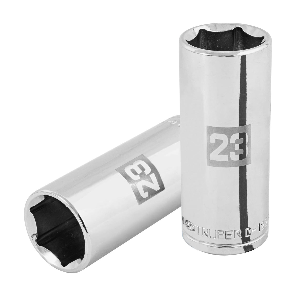 Dado largo de 23 mm, 6 puntas, cuadro 1/2', TRUPER, Truper, SKU 101011