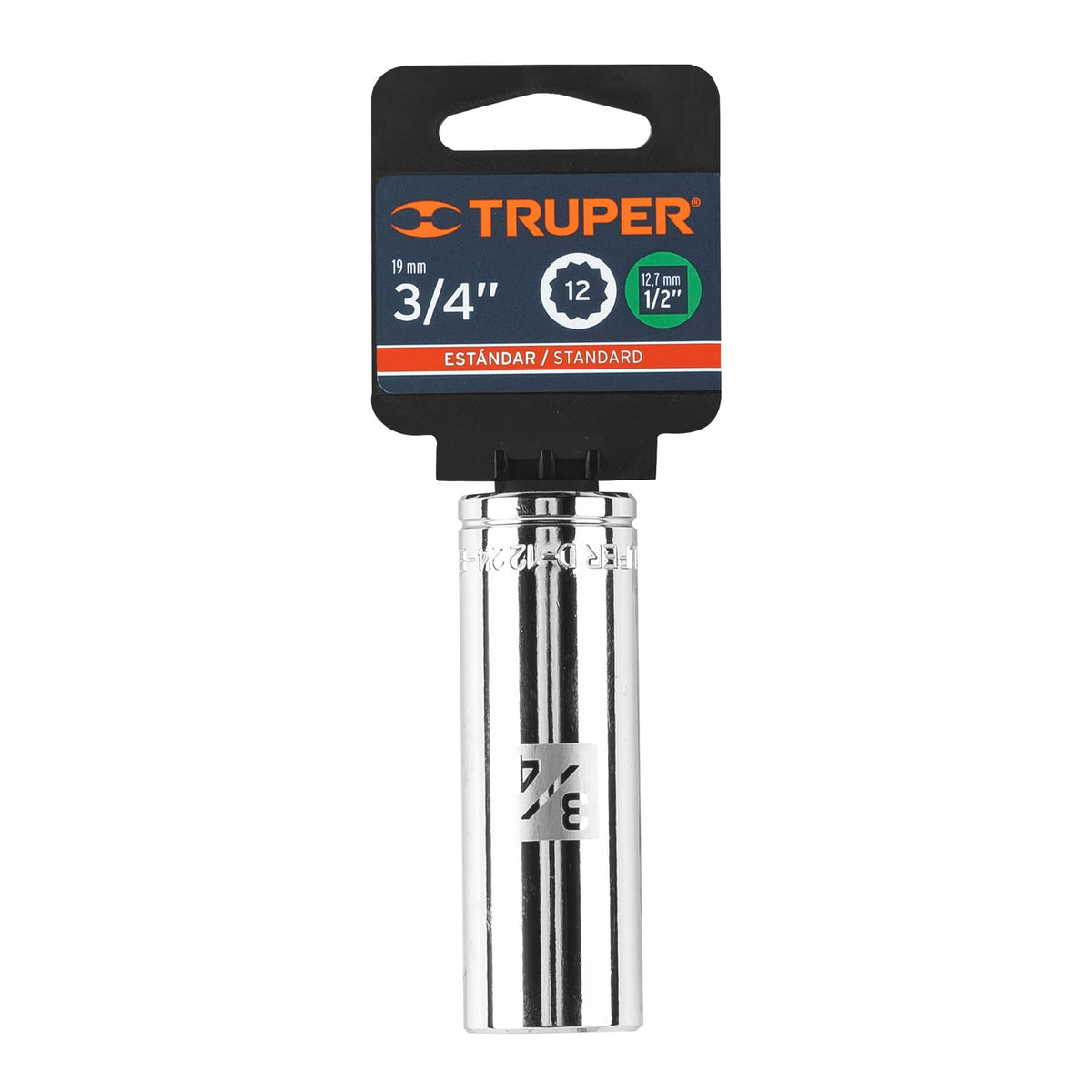 Dado largo de 3/4' 12 puntas cuadro 1/2' TRUPER — foto oficial 2