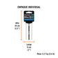 Dado largo de 24 mm, 6 puntas, cuadro 1/2', TRUPER, Truper, SKU 101012 — vista 5