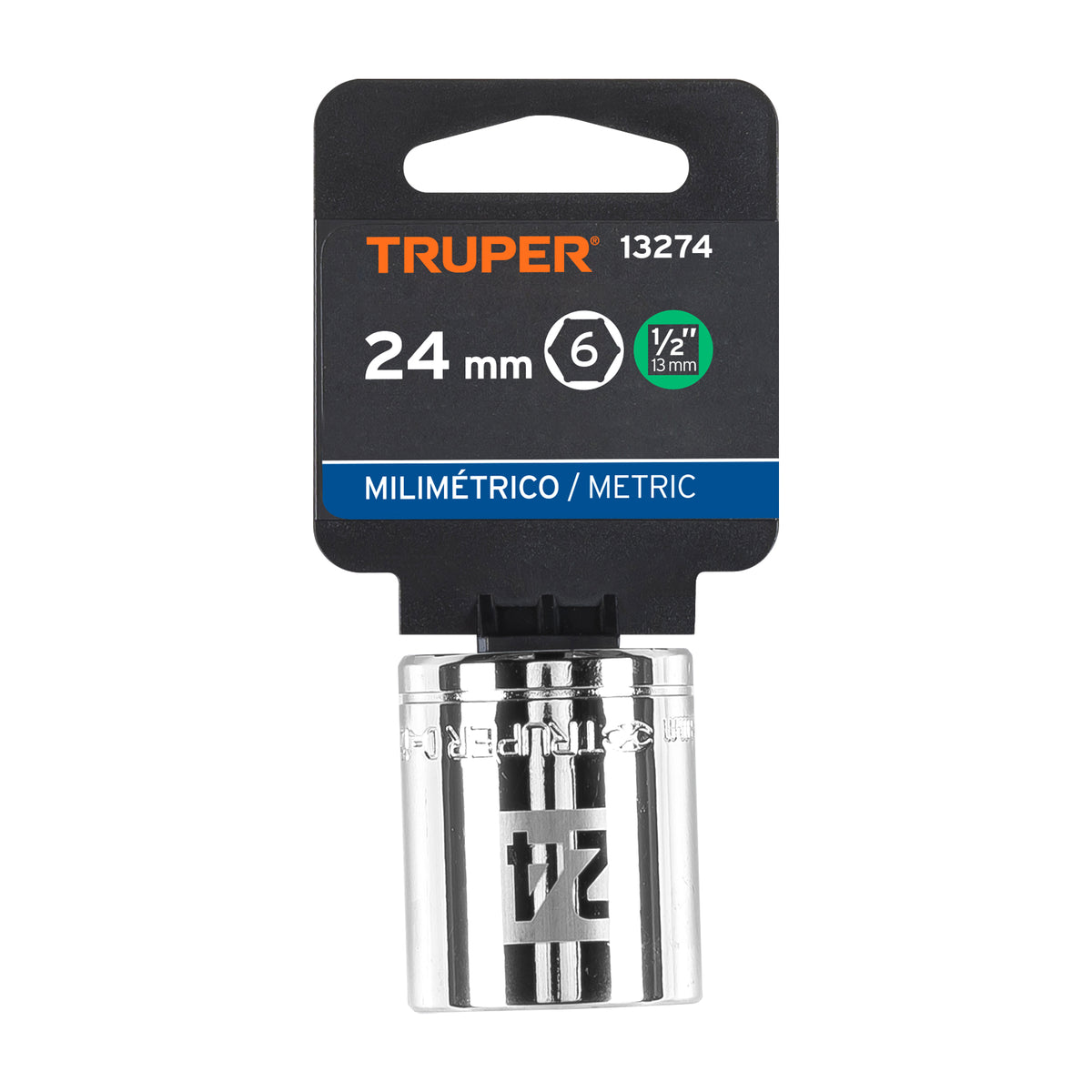 Dado de 24 mm 6 puntas cuadro 1/2' TRUPER — foto oficial 2