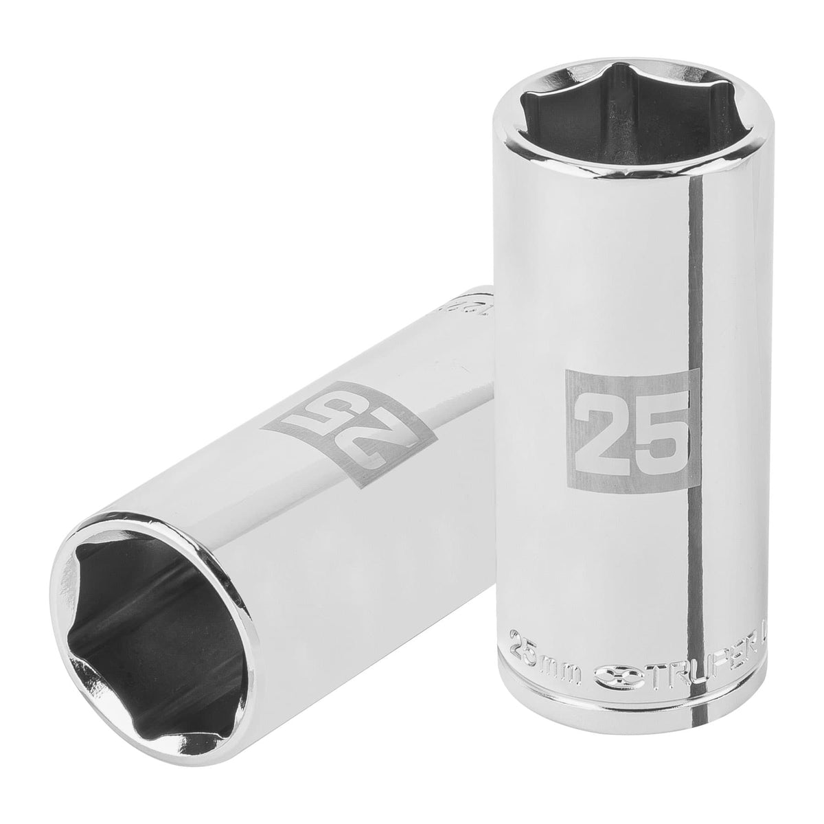 Dado largo de 25 mm, 6 puntas, cuadro 1/2', TRUPER, Truper, SKU 101013