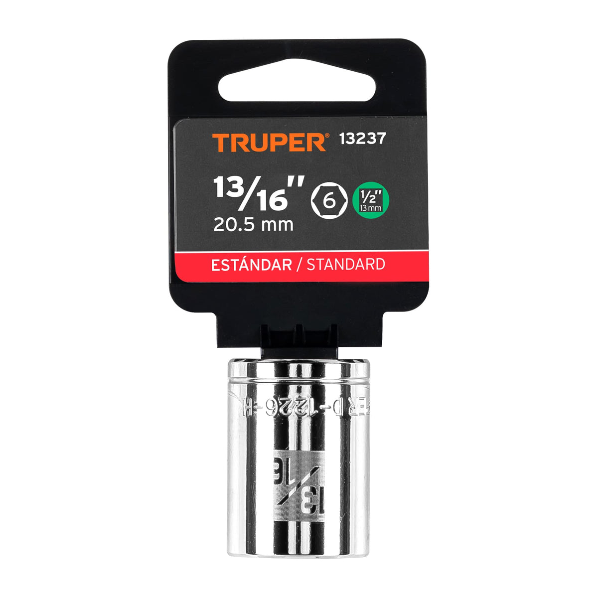 Dado de 13/16' 6 puntas cuadro 1/2' TRUPER — foto oficial 2