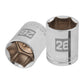 Dado de 26 mm, 6 puntas, cuadro 1/2', TRUPER, Truper, SKU 101006