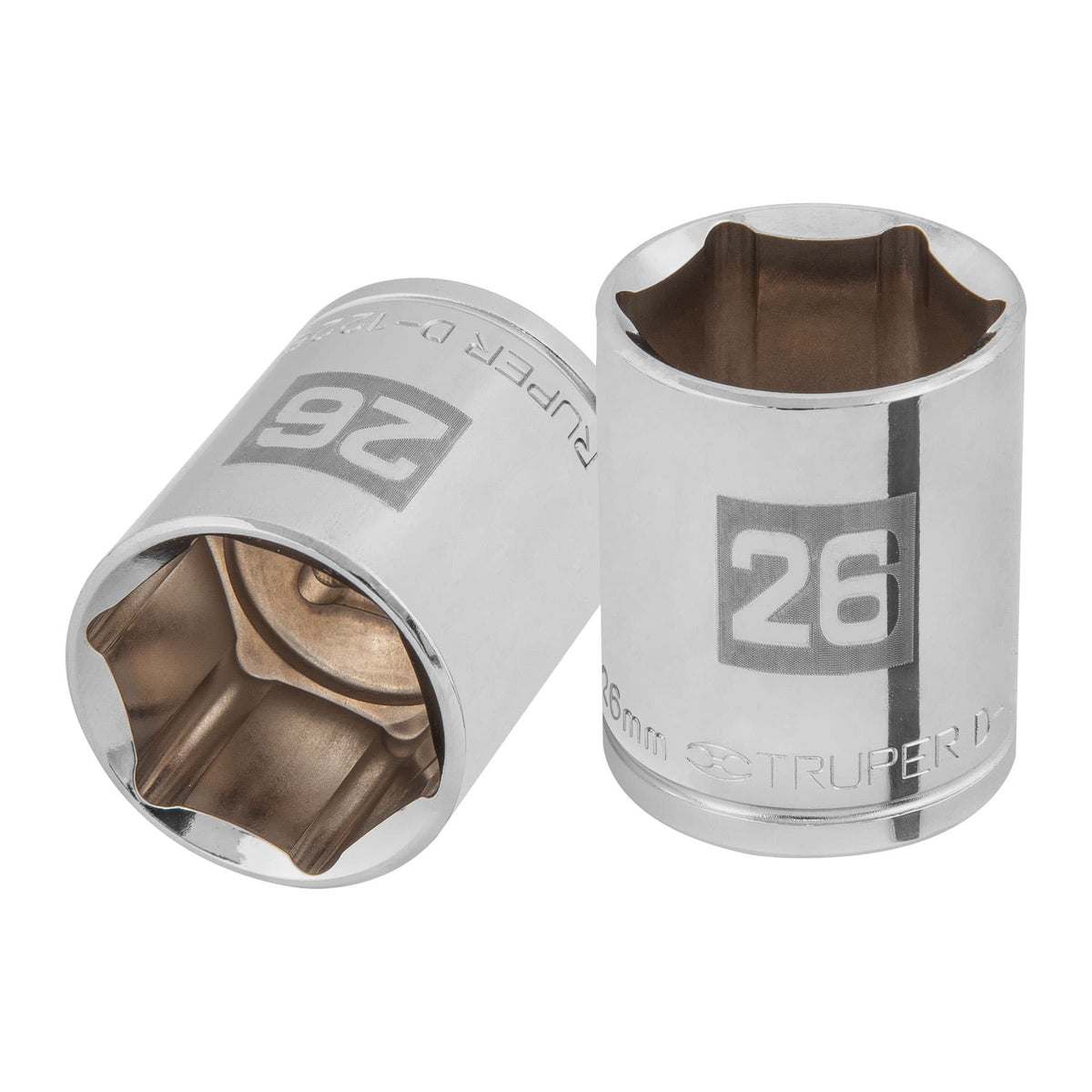 Dado de 26 mm, 6 puntas, cuadro 1/2', TRUPER, Truper, SKU 101006