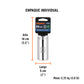 Dado largo de 26 mm, 6 puntas, cuadro 1/2', TRUPER, Truper, SKU 101014 — vista 5