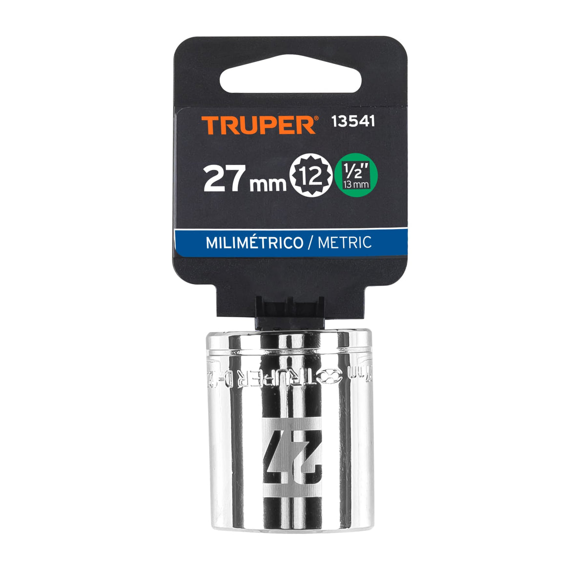 Dado de 27 mm 12 puntas cuadro 1/2' TRUPER — foto oficial 2