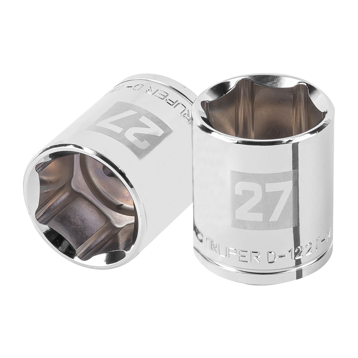Dado de 27 mm, 6 puntas, cuadro 1/2', TRUPER, Truper, SKU 101007