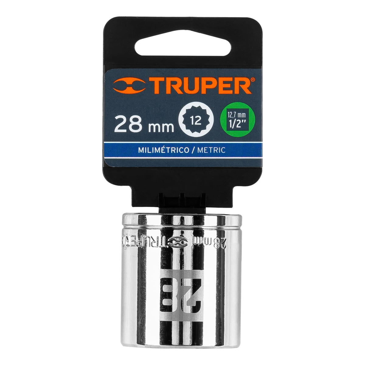 Dado de 28 mm 12 puntas cuadro 1/2' TRUPER — foto oficial 2