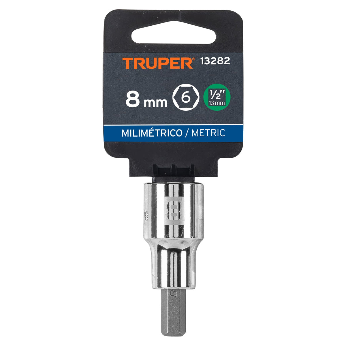 Dado punta hexagonal de 8 mm cuadro 1/2' TRUPER — foto oficial 2