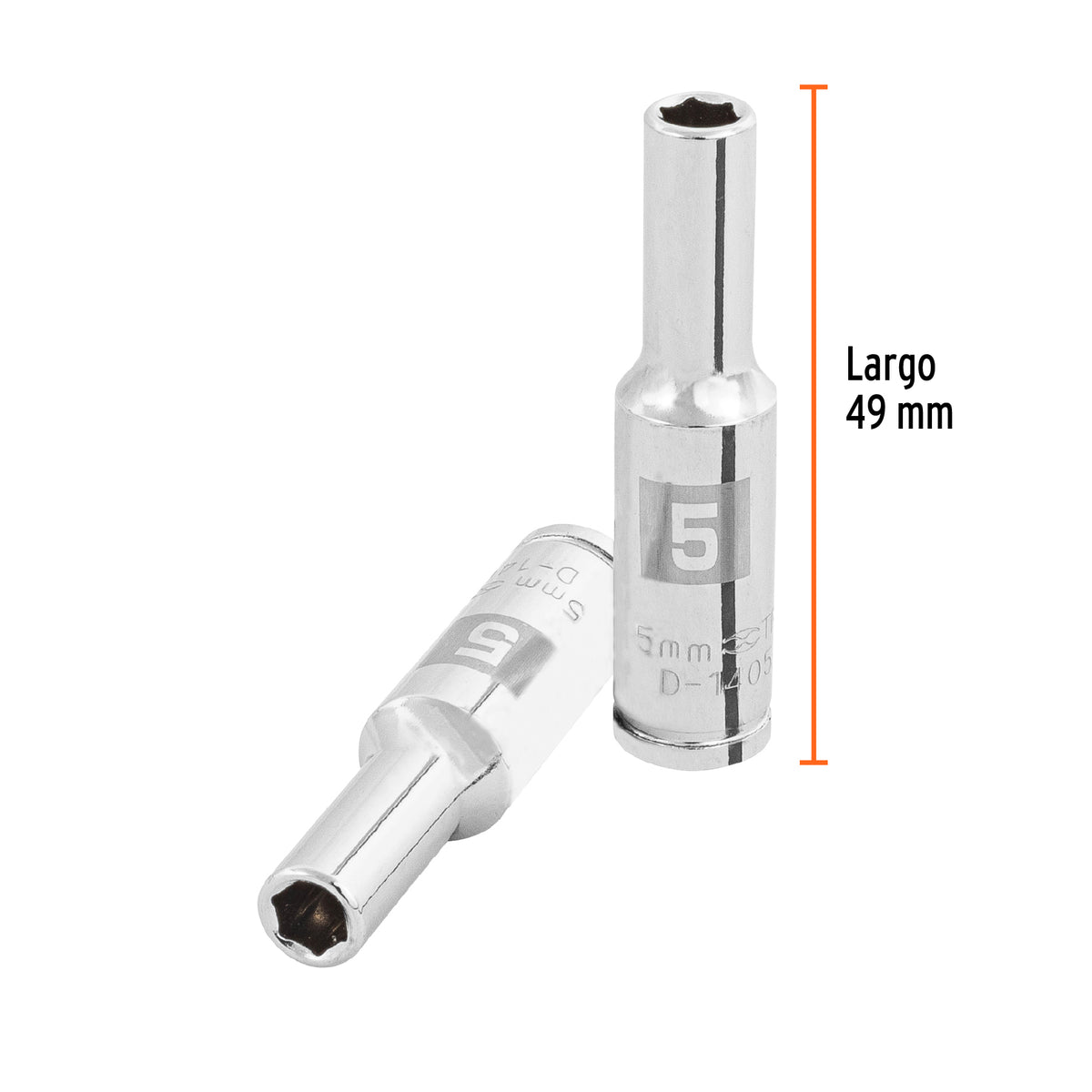 Dado largo de 5 mm, 6 puntas, cuadro 1/4', TRUPER, Truper, SKU 100969 — vista 4